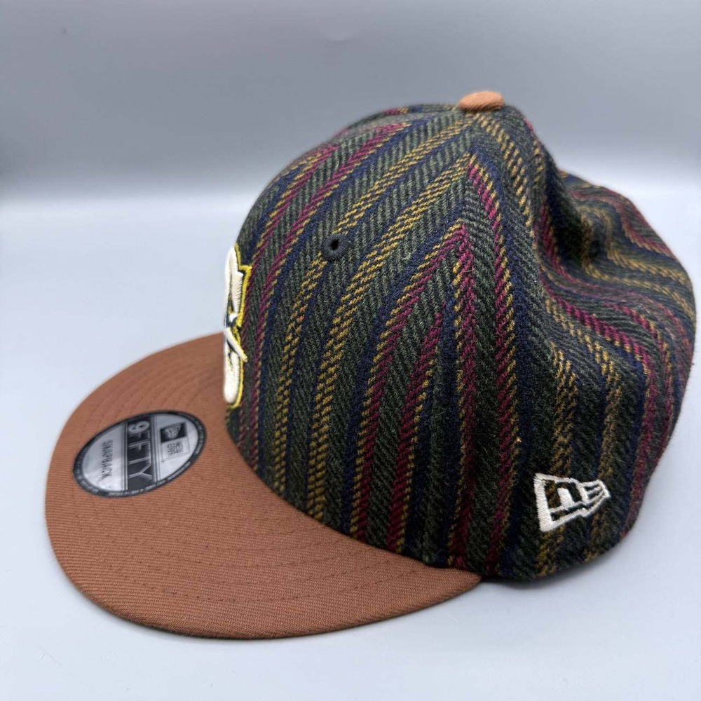 Seattle Mariners Hat Men Vintage Herringbone 9Fifty New Era Snap Back Cap New - Picture 4 of 8